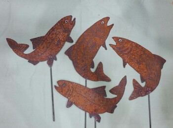 Садовая скульптура "Рыбы №2"