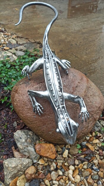 Кованая ящерица. Ручная работа кузница Qgarden
