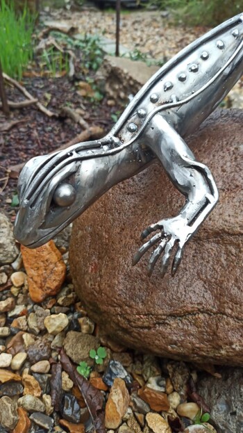Кованая ящерица. Ручная работа кузница Qgarden