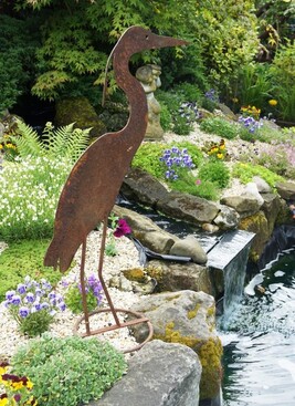 Садовая скульптура "Цапля"