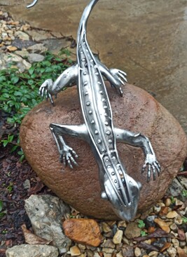 Кованая ящерица. Ручная работа кузница Qgarden