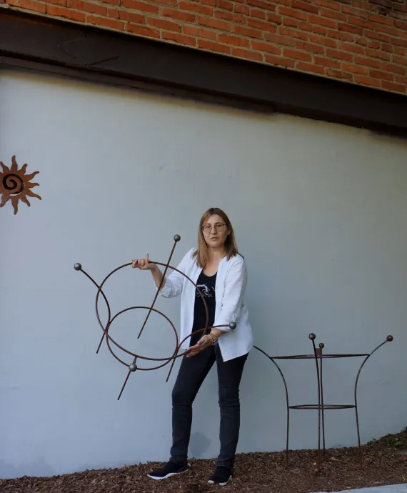 Кустодержатель кованый "Элегантный "